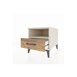 Kronos Komodin Tek Raflı Tek Çekmeceli 44x59x48 Aytaşı-çam