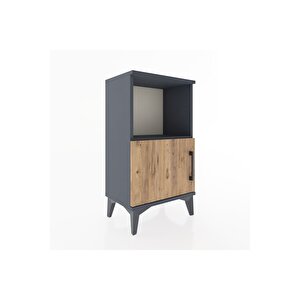 Arges Komodin 2 Raflı 44x30x80 Antrasit-çam