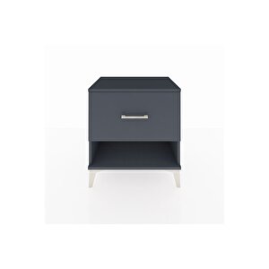 Hyperion Komodin Tek Çekmeceli 60x44x64 Antrasit-antrasit