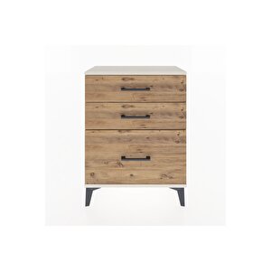 Arges Komodin 3 Çekmeceli 60x30x80 Aytaşı-çam