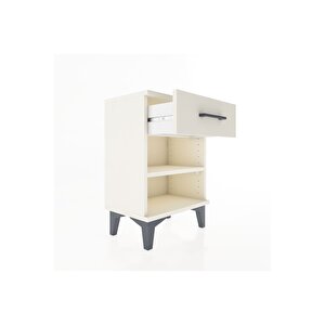 Arges Komodin Tek Raflı Tek Çekmeceli 44x30x64 Aytaşı-aytaşı