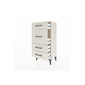 Arges Komodin 4 Çekmeceli 44x30x96 Aytaşı-aytaşı