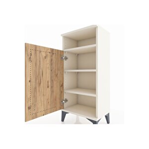 Arges Komodin 3 Raflı Tek Kapaklı 44x30x96 Aytaşı-çam