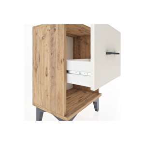 Arges Komodin Tek Çekmeceli 44x30x64 Çam-aytaşı