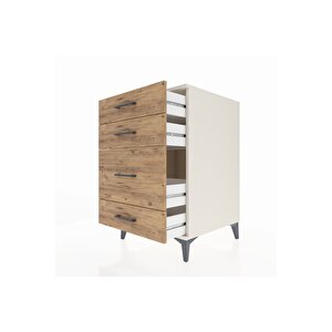 Kronos Komodin 4 Çekmeceli 60x59x96 Aytaşı-çam