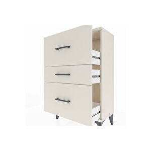 Arges Komodin 3 Çekmeceli 60x30x96 Aytaşı-aytaşı