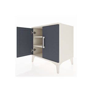 Hyperion Komodin 2 Raflı 2 Kapaklı 60x44x64 Aytaşı-antrasit