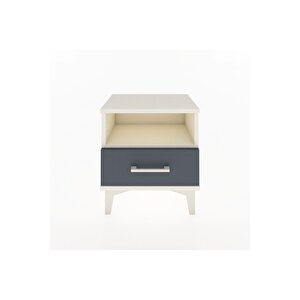 Arges Komodin Tek Raflı Tek Çekmeceli 44x30x48 Aytaşı-antrasit