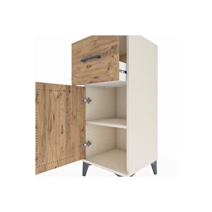 Hyperion Komodin Tek Raflı Tek Çekmeceli Tek Kapaklı 44x44x106 Aytaşı-çam