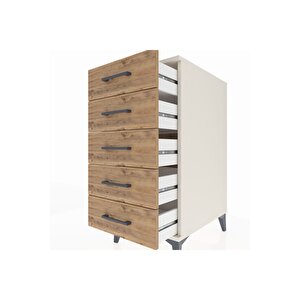 Kronos Komodin 5 Çekmeceli 44x59x96 Aytaşı-çam