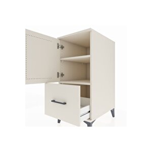 Kronos Komodin 2 Raflı Tek Çekmeceli Tek Kapaklı 44x59x96 Aytaşı-aytaşı