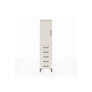 Arges Dolap 2 Raflı 5 Çekmeceli Tek Kapaklı 44x30x182 Aytaşı-aytaşı