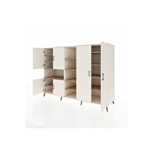 Kronos Dolap 13 Raflı 6 Kapaklı 220x59x163 Aytaşı-aytaşı/çam