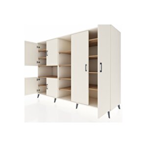 Kronos Dolap 13 Raflı 6 Kapaklı 220x59x163 Aytaşı-aytaşı/çam