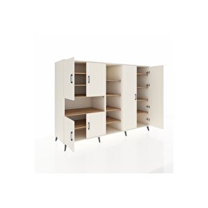 Kronos Dolap 13 Raflı 6 Kapaklı 220x59x163 Aytaşı-aytaşı/çam