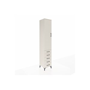 Hyperion Dolap 4 Raflı 5 Çekmeceli Tek Kapaklı 44x44x243 Aytaşı-aytaşı