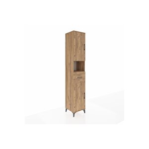 Hyperion Dolap 5 Raflı Tek Çekmeceli 2 Kapaklı 44x44x243 Çam-çam