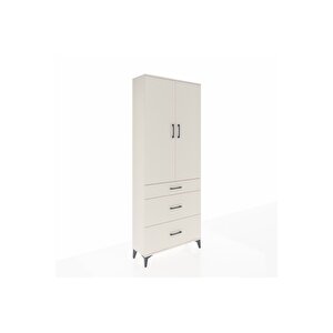 Arges Dolap 2 Raflı 3 Çekmeceli Tek Askılı 88x30x221 Aytaşı-aytaşı