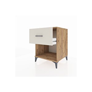 Kronos Komodin Tek Çekmeceli 60x59x80 Çam-aytaşı