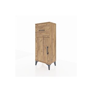 Arges Komodin Tek Raflı Tek Çekmeceli Tek Kapaklı 44x30x106 Çam-çam