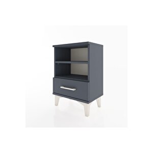 Arges Komodin 2 Raflı Tek Çekmeceli 44x30x64 Antrasit-antrasit