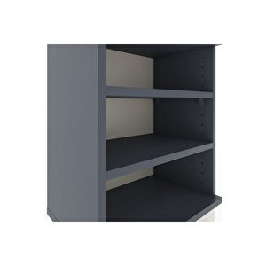 Arges Komodin 2 Raflı 44x30x64 Antrasit-antrasit