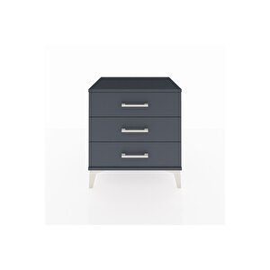 Hyperion Komodin 3 Çekmeceli 60x44x64 Antrasit-antrasit