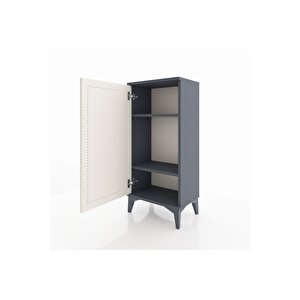 Arges Komodin 2 Raflı Tek Kapaklı 44x30x96 Antrasit-aytaşı