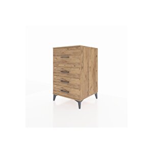 Kronos Komodin 4 Çekmeceli 60x59x96 Çam-çam