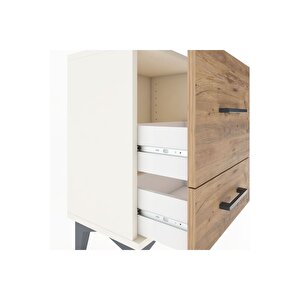 Arges Komodin 2 Çekmeceli 44x30x64 Aytaşı-çam