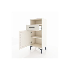 Arges Komodin 2 Raflı Tek Çekmeceli Tek Kapaklı 44x30x96 Aytaşı-aytaşı