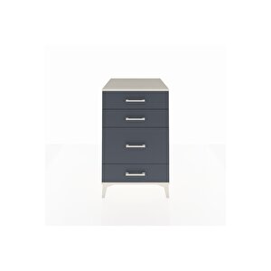 Kronos Komodin 4 Çekmeceli 60x59x96 Aytaşı-antrasit