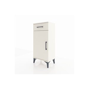 Arges Komodin 2 Raflı Tek Çekmeceli Tek Kapaklı 44x30x96 Aytaşı-aytaşı