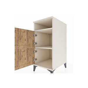 Kronos Komodin 2 Raflı 2 Kapaklı 44x59x96 Aytaşı-çam