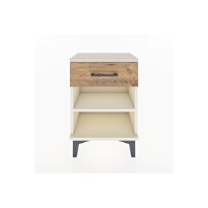 Arges Komodin Tek Raflı Tek Çekmeceli 44x30x64 Aytaşı-çam