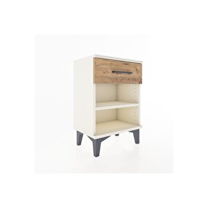 Arges Komodin Tek Raflı Tek Çekmeceli 44x30x64 Aytaşı-çam