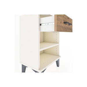 Arges Komodin Tek Raflı Tek Çekmeceli 44x30x64 Aytaşı-çam