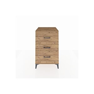 Kronos Komodin 3 Çekmeceli 60x59x96 Çam-çam