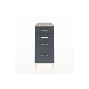 Kronos Komodin 4 Çekmeceli 44x59x96 Aytaşı-antrasit