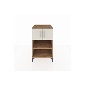 Kronos Komodin 2 Raflı 2 Kapaklı 60x59x96 Çam-aytaşı