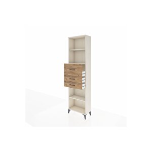 Arges Dolap 3 Raflı 3 Çekmeceli 60x30x221 Aytaşı-çam