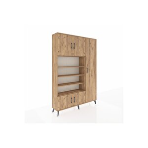 Arges Gardrop 11 Raflı 5 Kapaklı 132x30x195 Çam-çam