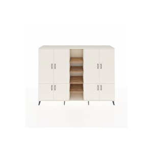 Hyperion Dolap 14 Raflı 8 Kapaklı 220x44x163 Aytaşı-aytaşı/çam