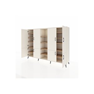 Hyperion Dolap 14 Raflı 8 Kapaklı 220x44x163 Aytaşı-aytaşı/çam