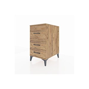 Kronos Komodin 3 Çekmeceli 44x59x80 Çam-çam