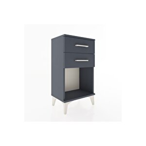 Arges Komodin 4 Çekmeceli 44x30x80 Antrasit-antrasit