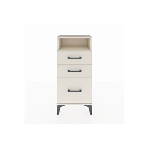 Arges Komodin Tek Raflı 3 Çekmeceli 44x30x96 Aytaşı-aytaşı