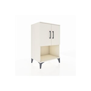 Hyperion Komodin 2 Raflı 2 Kapaklı 60x44x96 Aytaşı-aytaşı