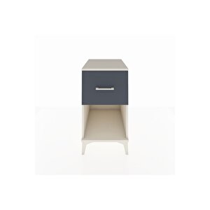 Kronos Komodin Tek Çekmeceli 44x59x80 Aytaşı-antrasit