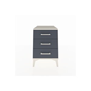 Kronos Komodin 3 Çekmeceli 44x59x64 Aytaşı-antrasit